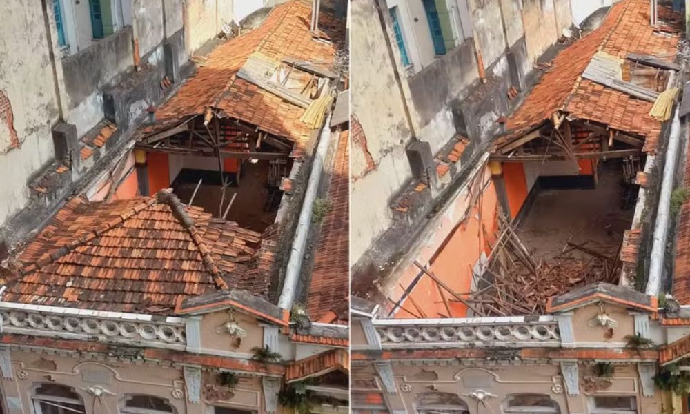 Telhado da casa onde Carmen Miranda morou no Rio desaba pela 2ª vez no ano 