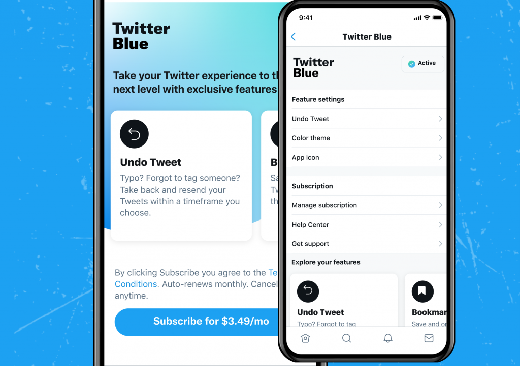 Entenda como funciona o Twitter Blue, nova versão premium da rede social