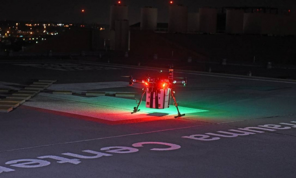 Inédito: hospital norte-americano usa drone para transportar rim