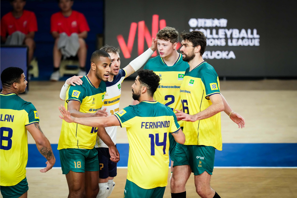 Seleção brasileira masculina de vôlei derrota Alemanha e reage na Liga das Nações