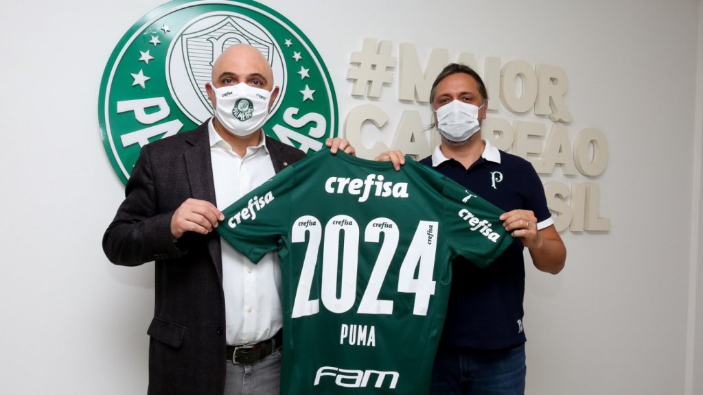 Palmeiras renova contrato com a Puma até 2024