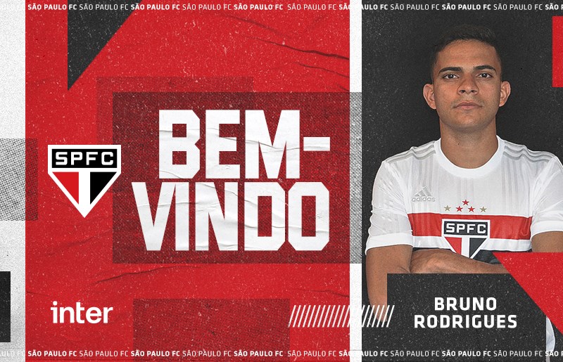 São Paulo anuncia atacante Bruno Rodrigues como primeiro reforço para 2021
