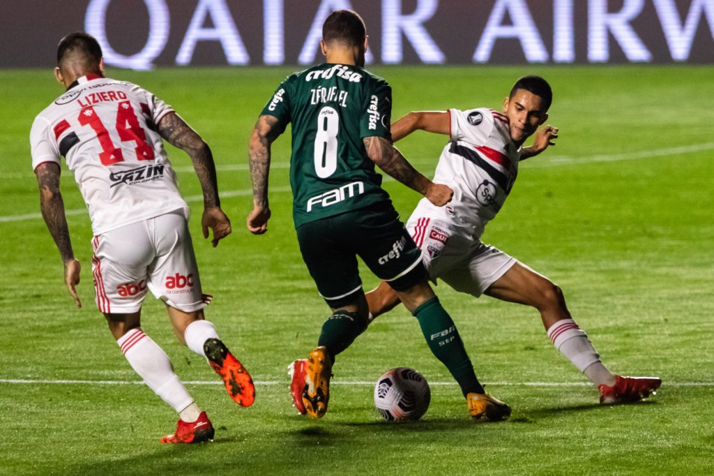 São Paulo e Palmeiras empatam em 1 a 1 nas quartas de final da Libertadores