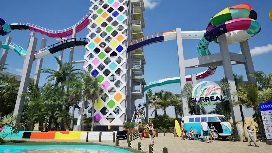 Beach Park inaugura inédita montanha-russa aquática ‘Surreal’, a mais alta do mundo 