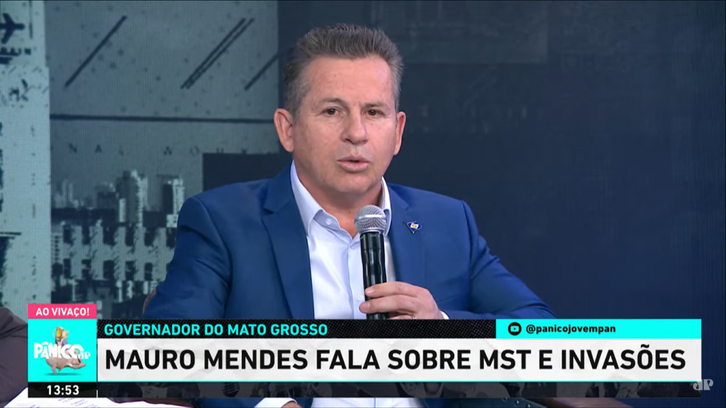 Mauro Mendes diz que invasões do MST devem ter mesmo tratamento do quebra-quebra do 8 de Janeiro