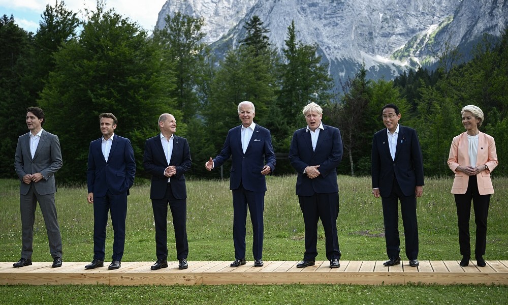 Líderes do G7 mostram união contra Putin e tiram sarro do líder russo