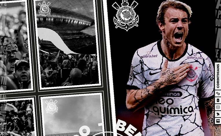 Corinthians anuncia contratação de Roger Guedes