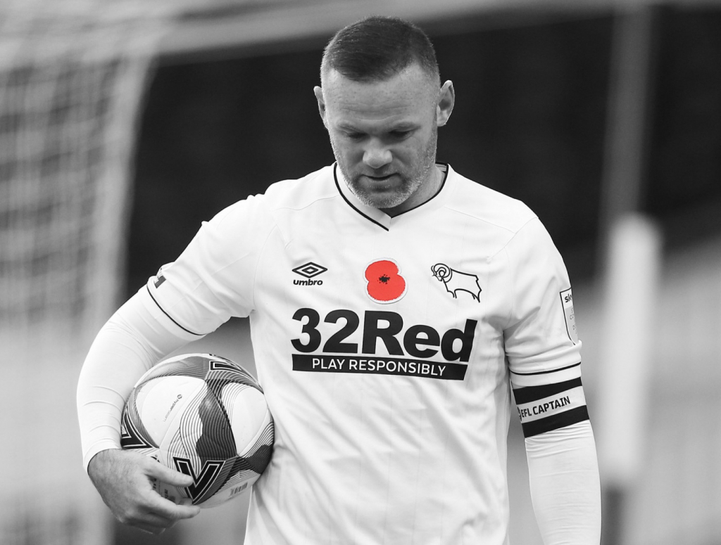 Rooney será jogador e treinador interino do Derby County