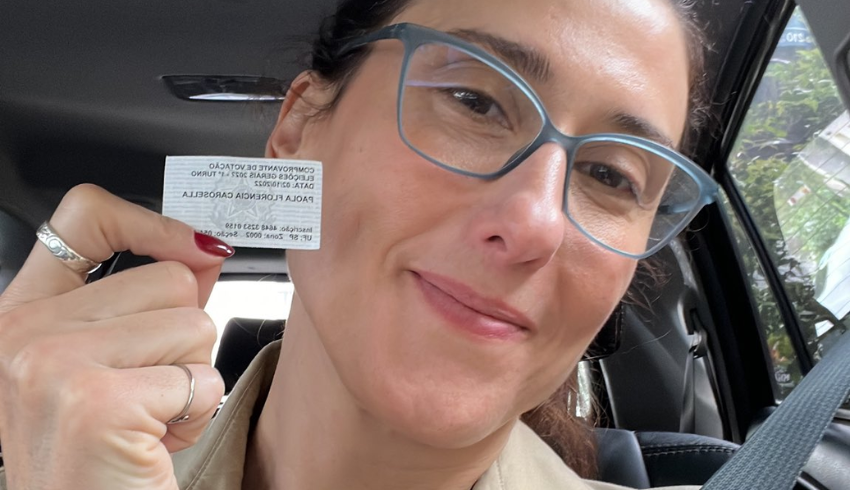 Paola Carosella vota pela primeira vez no Brasil: ‘Chorei a cada confirma’