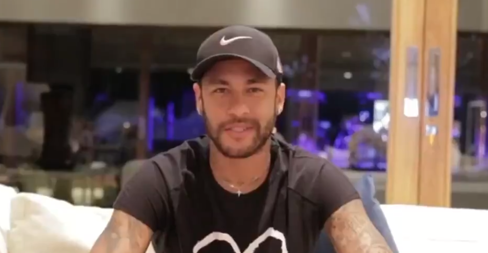 Neymar manda recado para jogadores do Santos antes da final contra o Palmeiras; assista