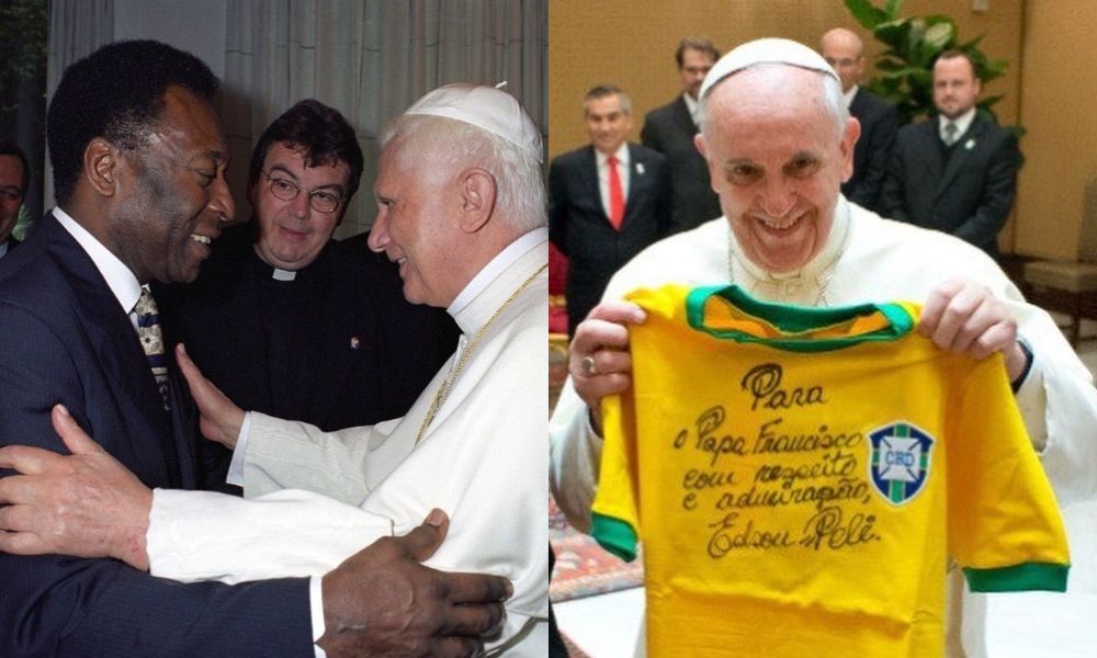 Pelé recebe homenagem do Vaticano: ‘O Rei, dois Papas e dois Santos’