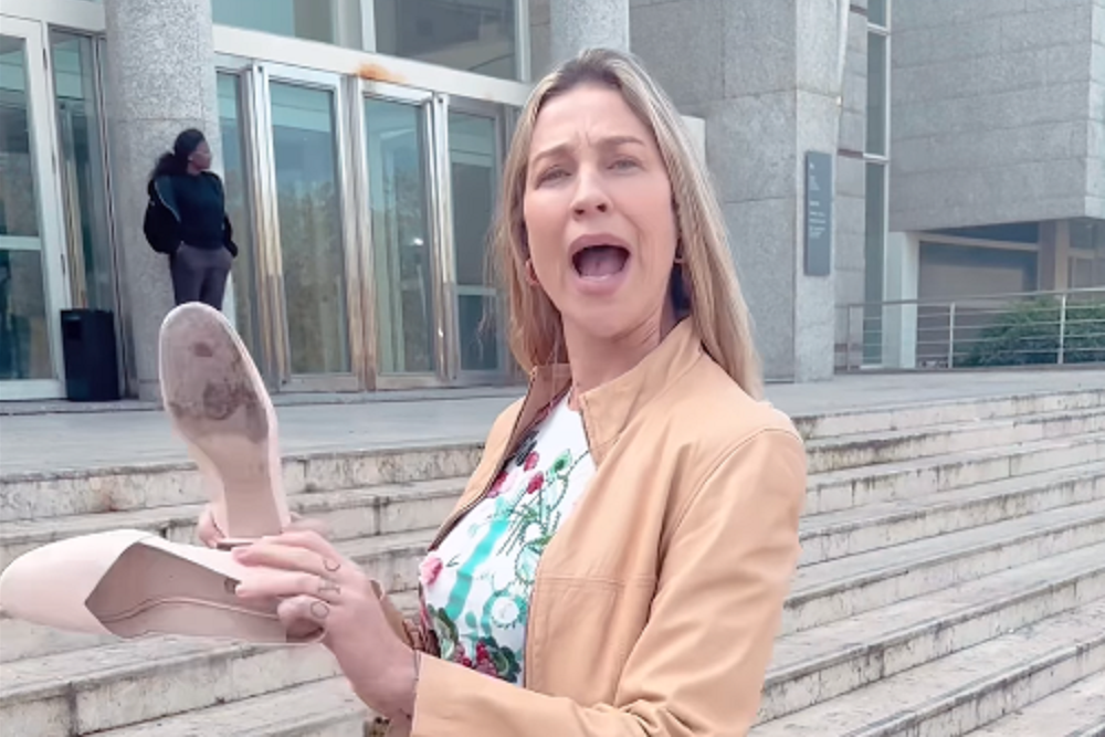 Luana Piovani grava video descalça em protesta contra Pedro Scooby após audiência judicial