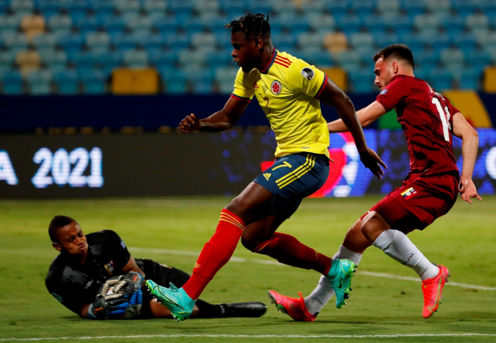 Com show do goleiro Fariñez, Venezuela segura empate com a Colômbia na Copa América