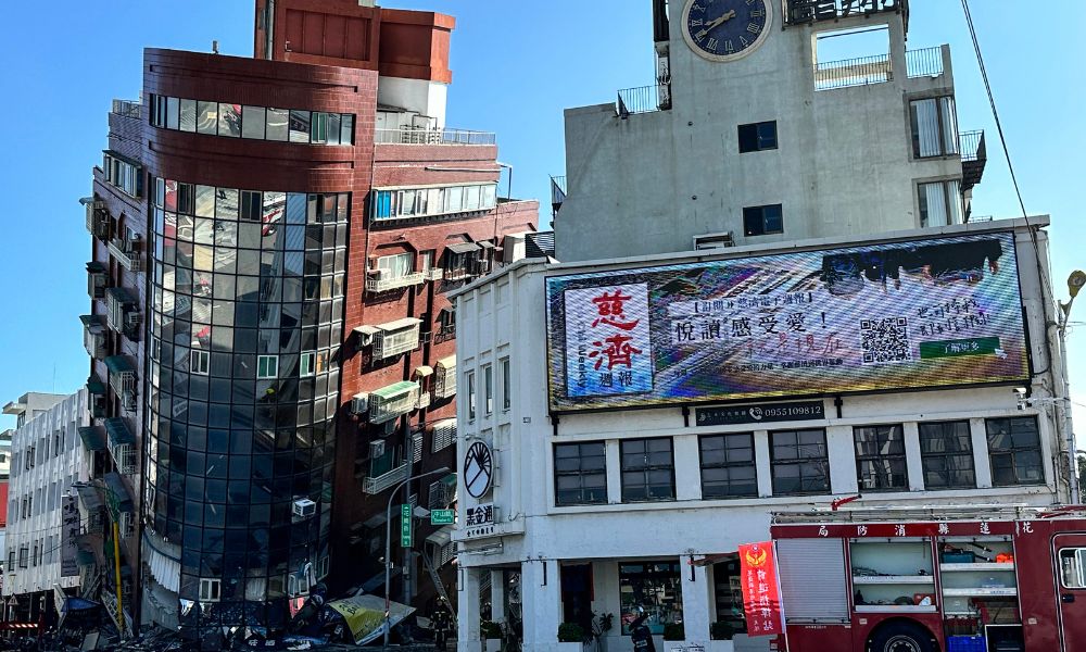 Terremoto em Taiwan provoca desabamento de edifícios