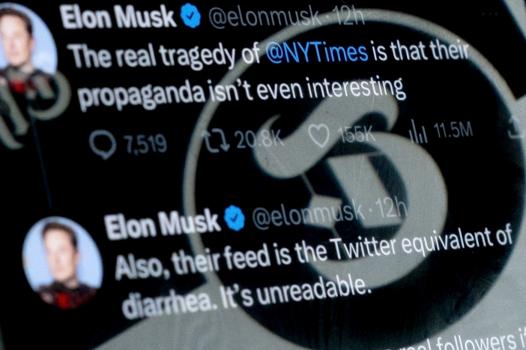 ‘The New York Times’ se recusa a pagar selo de verificação do Twitter e Musk chama feed do jornal de ‘diarréia’