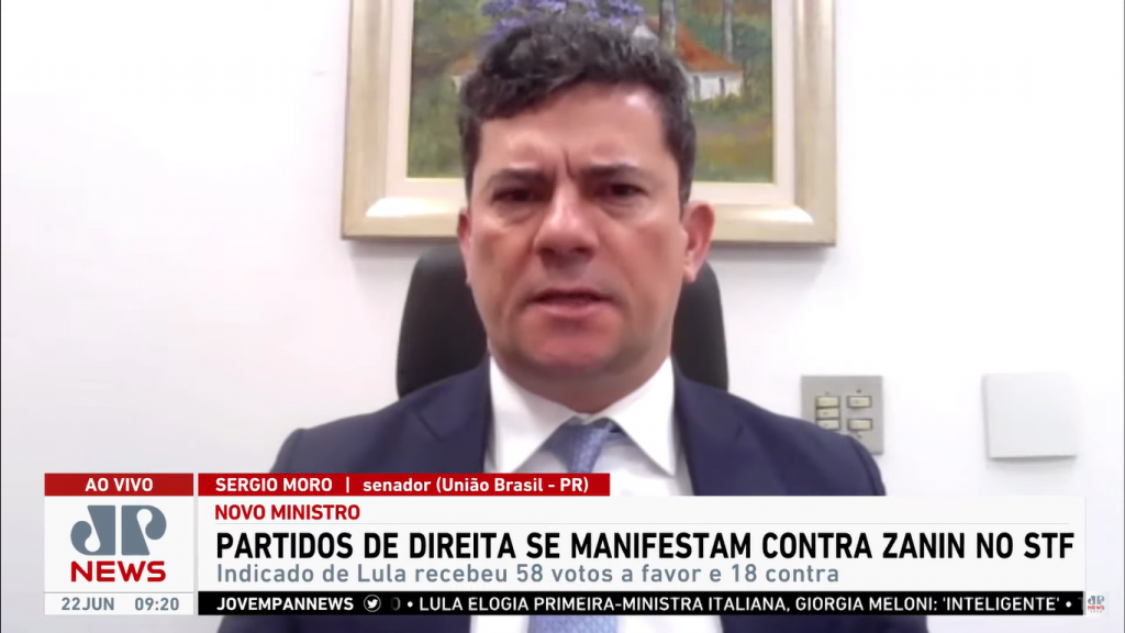 ‘André Mendonça não era advogado pessoal do Bolsonaro’, compara Moro sobre indicação de Zanin ao STF