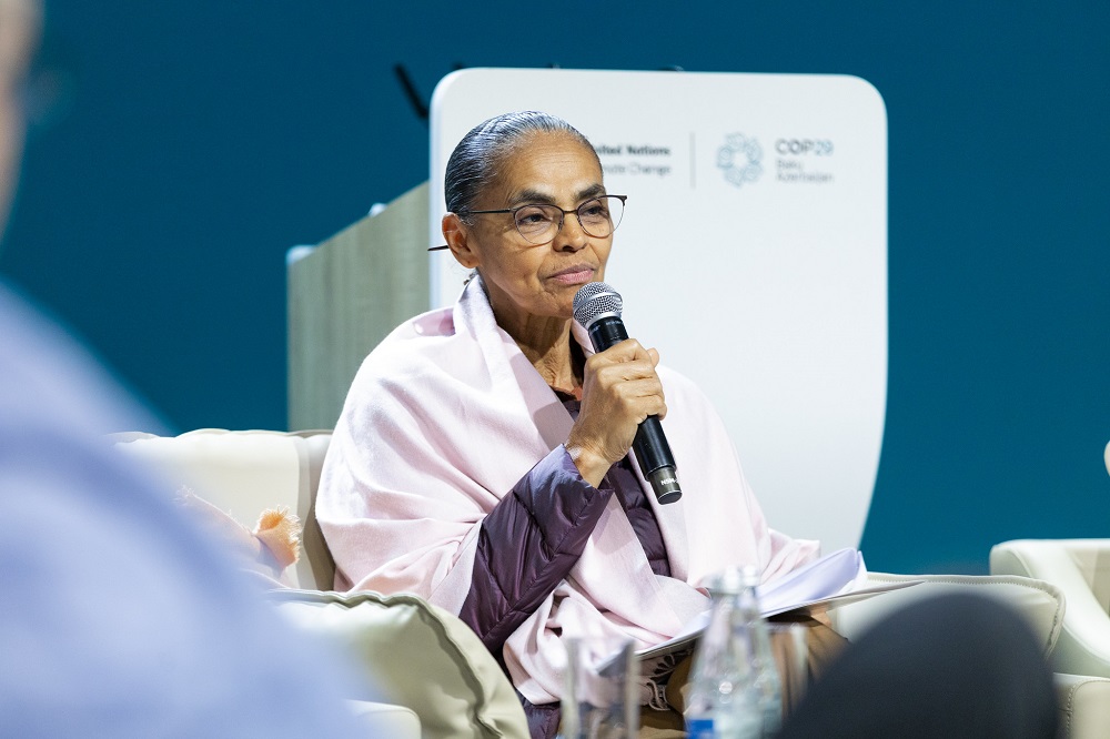 Marina Silva critica lentidão em proposta de financiamento climático na COP29 