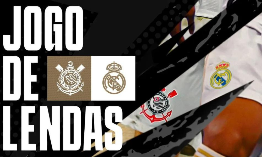 Perfil do Real Madrid comete gafe ao anunciar amistoso de ídolos contra o Corinthians