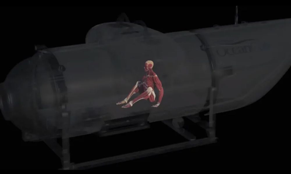 Animação em 3D mostra o que deve ter ocorrido com os corpos dos passageiros do submersível do Titanic; assista