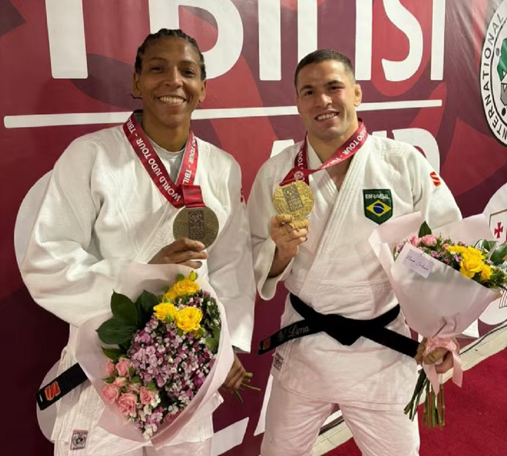 Rafaela Silva ganha 1ª medalha em ano olímpico e judô brasileiro leva dois bronzes no Grand Prix da Geórgia