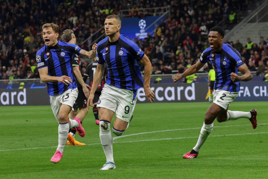 Inter de Milão domina, vence Milan com facilidade e se aproxima da final da Liga dos Campeões 