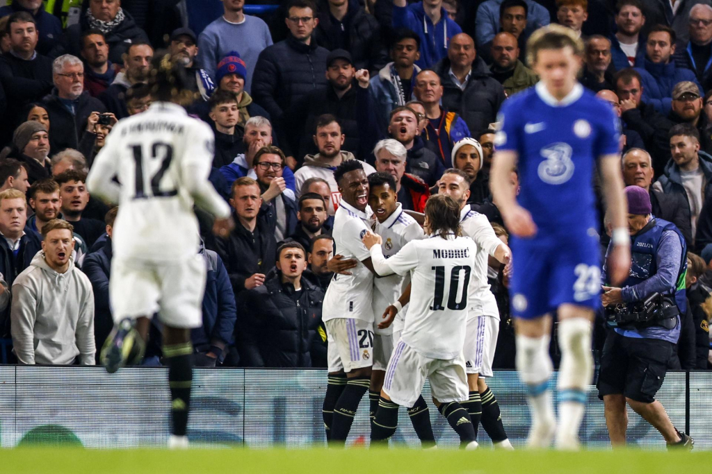Rodrygo brilha, Real Madrid vence Chelsea de novo e avança às semifinais da Liga dos Campeões 