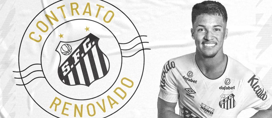 Aos 18 anos, Marcos Leonardo renova com o Santos até 2026