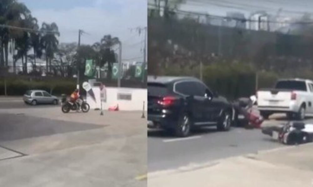 Homem rouba moto de PM e acaba atropelado durante fuga em SP; veja o vídeo