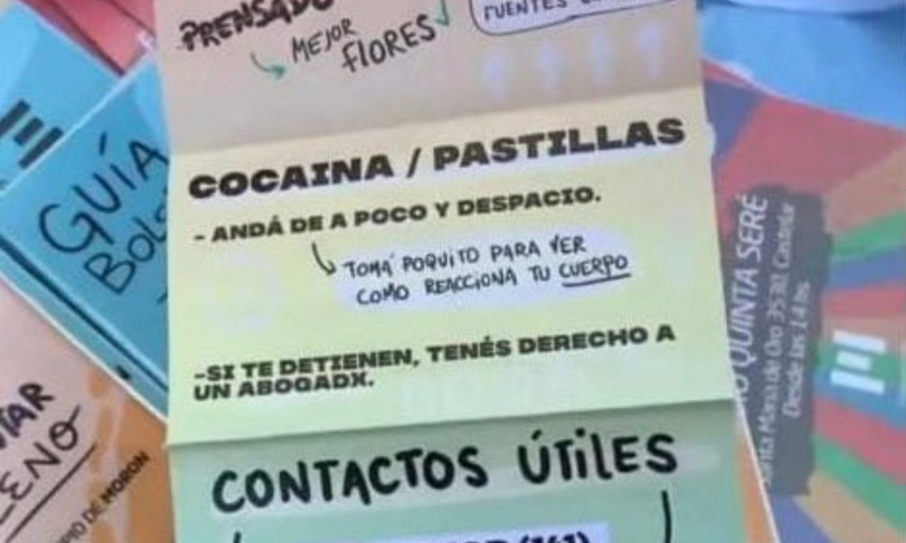 Campanha na Argentina aconselha jovens a usar ‘pouca’ cocaína