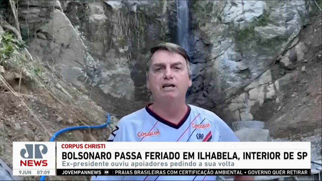 Bolsonaro diz sentir orgulho por ter indicado Tarcísio ao Governo de SP