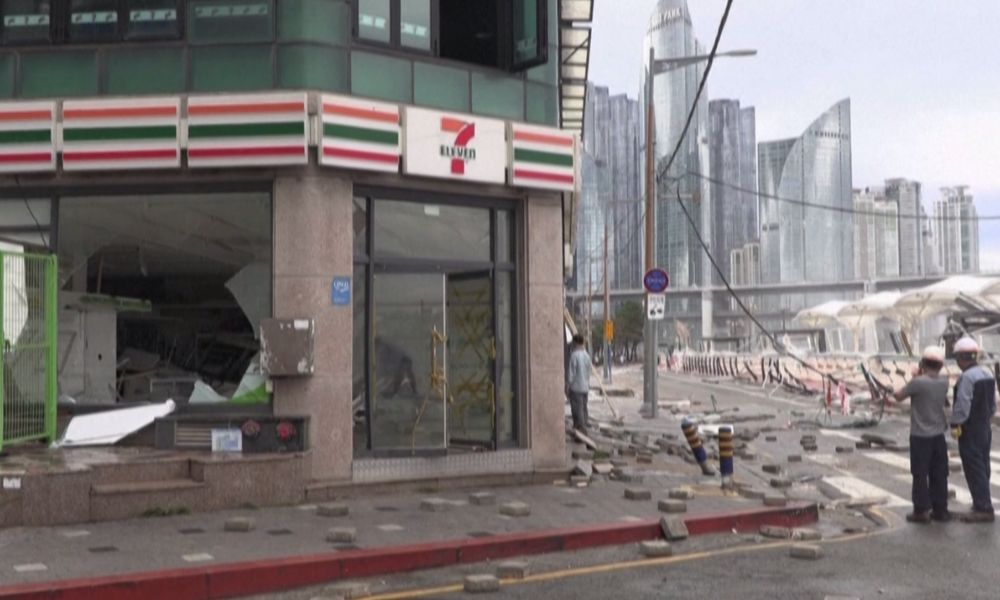 Ao menos 10 pessoas morreram na Coreia do Sul vítimas do Tufão Hinnamnor