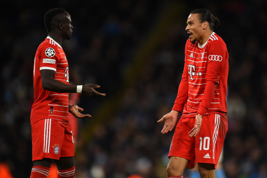 Mané ofende e agride Sané após derrota do Bayern de Munique para o Manchester City