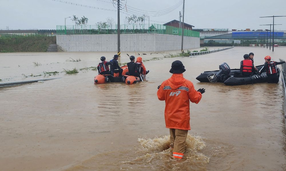 Inundações na Coreia do Sul deixam ao menos 22 mortos