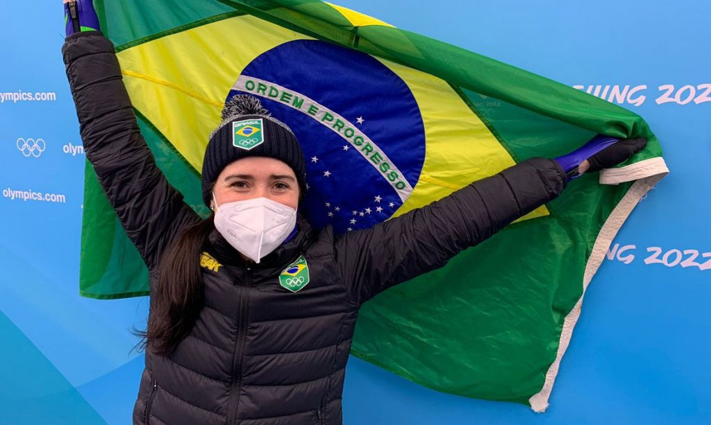 Nicole Silveira é a melhor do Brasil no gelo na história das Olimpíadas de Inverno
