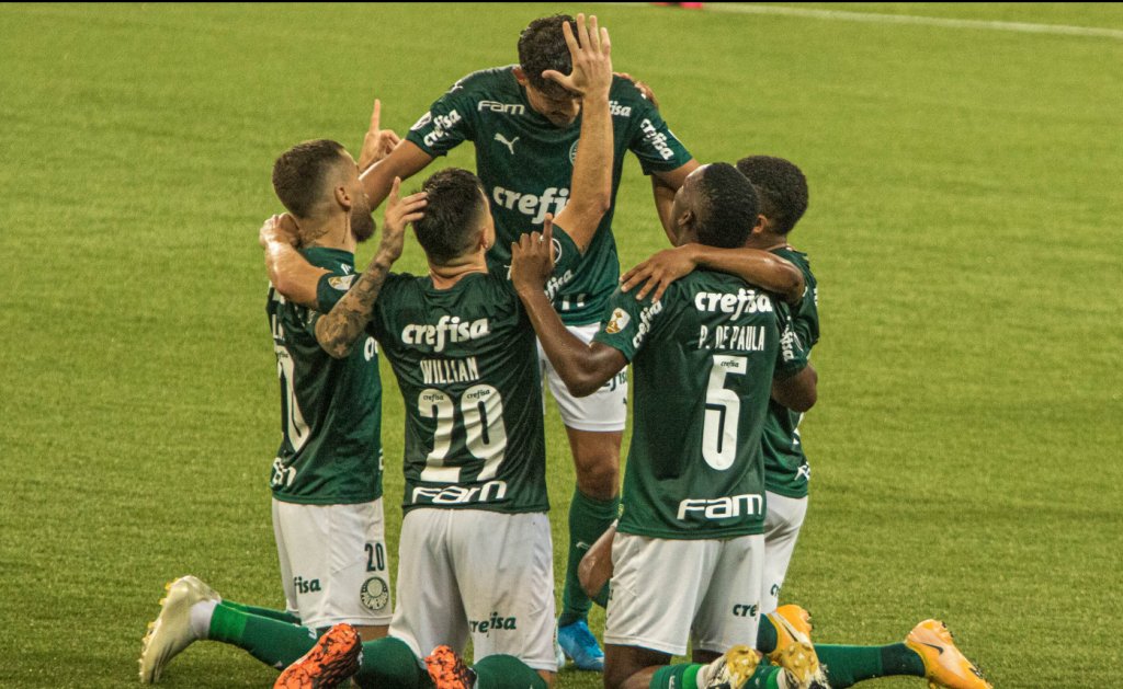 Palmeiras goleia Delfín por 5 a 0 e está nas quartas de final da Copa Libertadores