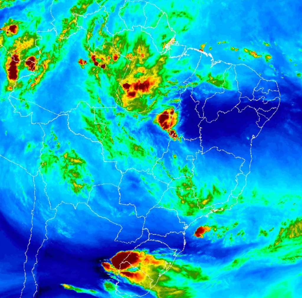 Inmet emite alerta de tempestade para Sul do Brasil e chuvas no Nordeste