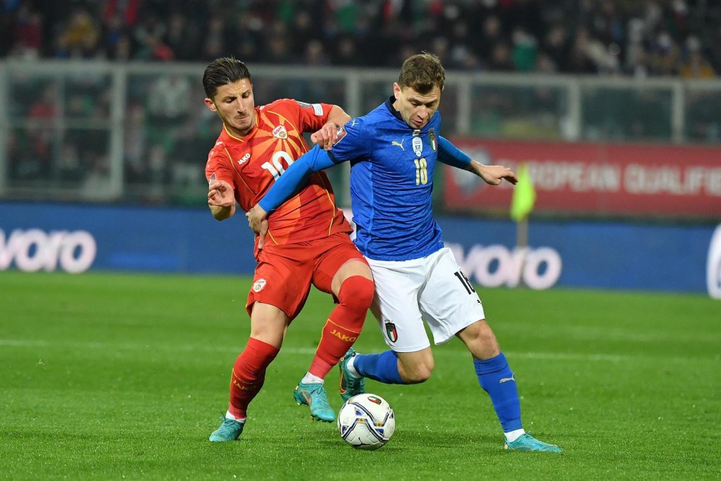 Itália leva gol da Macedônia do Norte nos acréscimos e está fora da Copa do Mundo de 2022