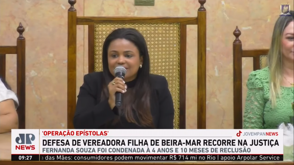 Vereadora filha de Fernandinho Beira-Mar recorre de condenação por organização criminosa