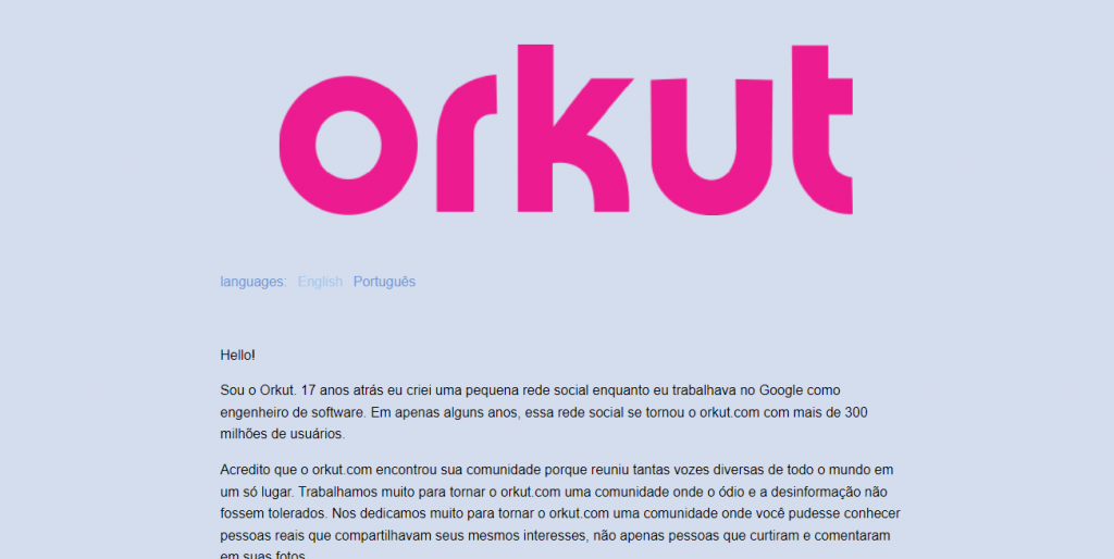 Criador do Orkut reativa site e diz estar trabalhando em ‘algo novo’