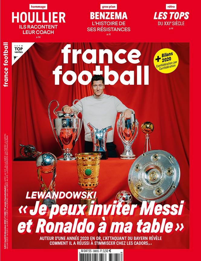 Campeão de tudo em 2020, Lewandowski brinca: ‘Posso convidar Messi e CR7 para minha mesa’