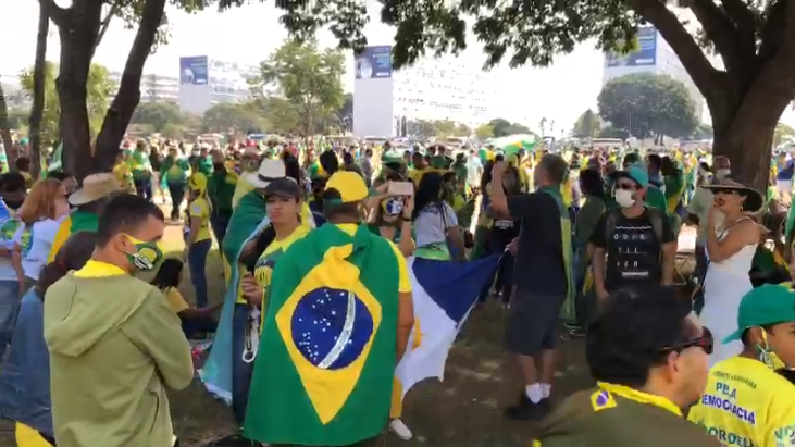 Manifestações em apoio ao presidente Jair Bolsonaro acontecem pelo Brasil