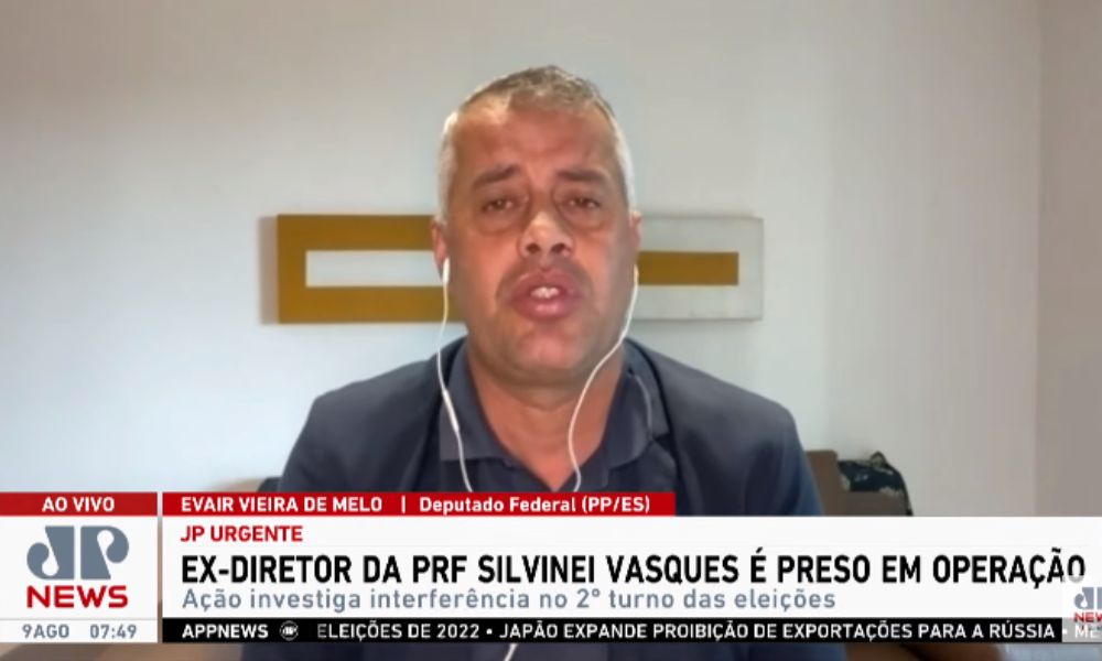 Deputado Evair Vieira de Melo diz que prisão de Silvinei Vasques é ‘cena midiática’: ‘Nenhuma necessidade’