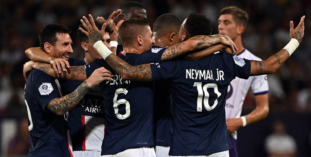 Com Messi de garçom, Neymar e Mbappé marcam em vitória do PSG sobre o Toulouse