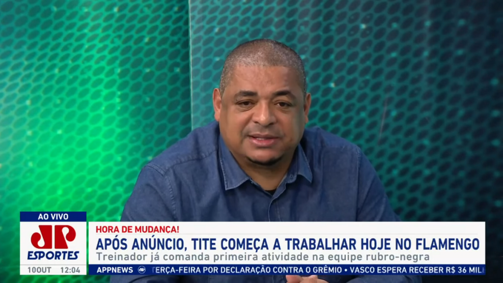 Vampeta diz que Tite pode ter problemas no Flamengo: ‘É um elenco difícil’