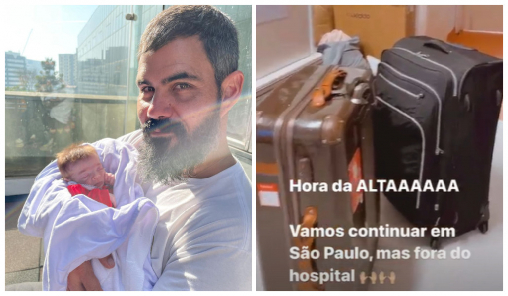 Filha de Juliano Cazarré recebe alta do hospital após cirurgia no coração