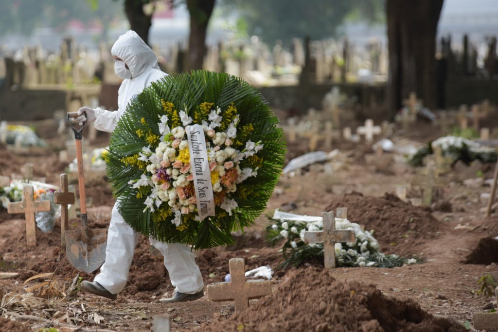 Brasil ultrapassa pela primeira vez 2 mil mortes por Covid em 24 horas