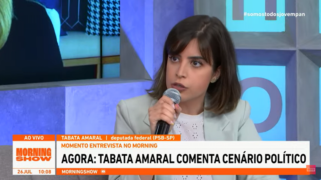 Tabata Amaral critica polarização de debate e diz que faltam vagas para tratar dependentes químicos na Cracolândia