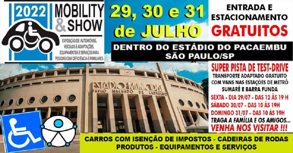 São Paulo recebe a partir desta sexta-feira a Mobility & Show, maior exposição para PCD do Brasil