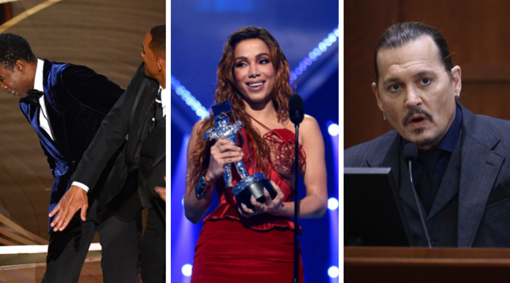 Tapa no Oscar, sucesso de Anitta e batalha no tribunal entre Johnny Depp e Amber: os momentos que marcaram a cultura pop em 2022