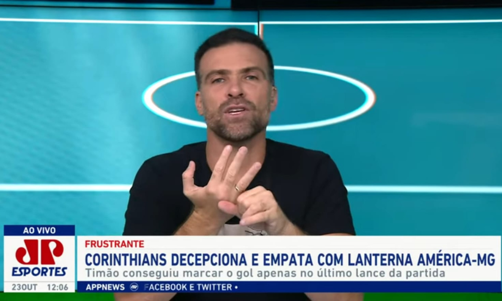 Pilhado vê empate ‘achado’ do Corinthians e dispara: ‘Chega de culpar treinador’